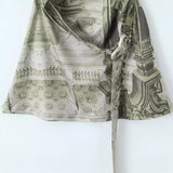 Women Dresses Summer Dress Lace-up Sexy Skirt (Xds0414)