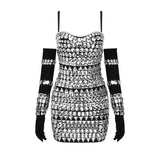 Women Dresses Sexy Skirt Spring V-neck Strap Dress (Qymy0409)