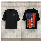 Ch hip-hop t shirts ch crow short-sleeved flag sanskrit printingloosecasualpure cotton american heavy weight short-sleeved