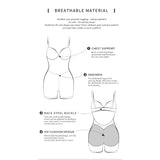 Shapewear bodysuit buttocks sponge pad body shaping and belly tightening