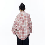 Unisex Jacket Autumn Design Plaid Shirt