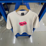 saint m t shirts s.m barbie heart print crew neck pullover short sleeve top