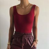 Women Jumpsuit Sexy One-Shoulder Sleeveless Leotard