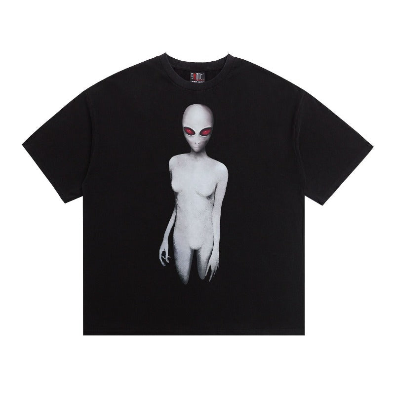 saint m t shirts s.m. alien mystery creature crewneck pullover short sleeve tee