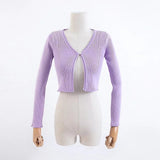 Women Sweater Knitwear Cardigan Women Spring Short Slim Fit Sweater