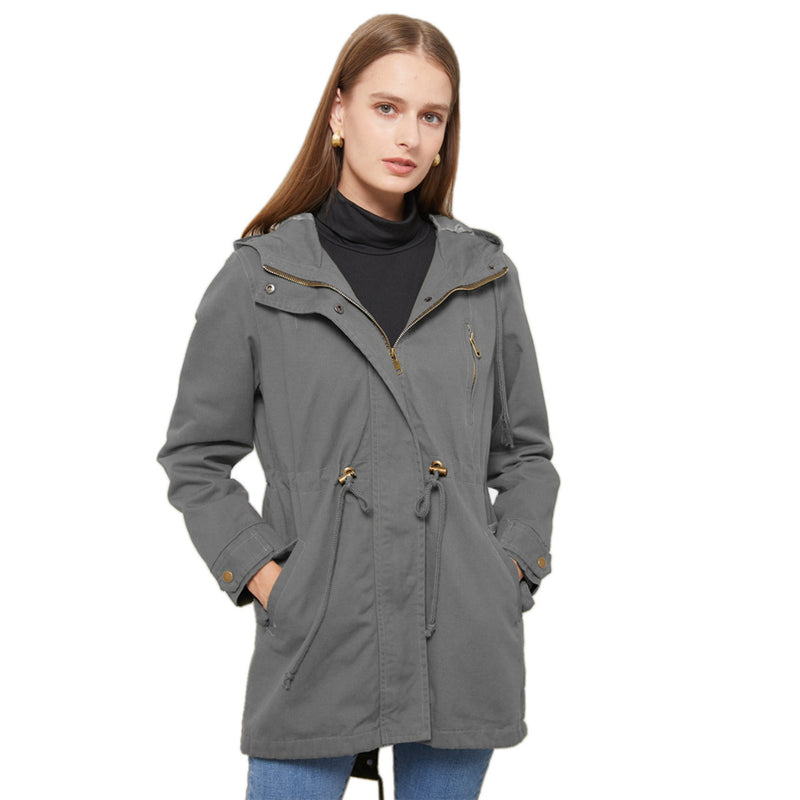 Women Trench Coat Anorak Women Spring and Autumn Coat Loose
