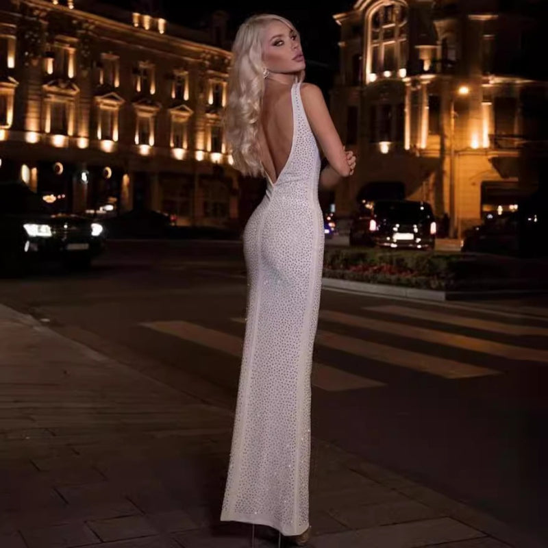 Women Dresses Tight Length Dress Backless Party Dress Skirt (Ont0408)