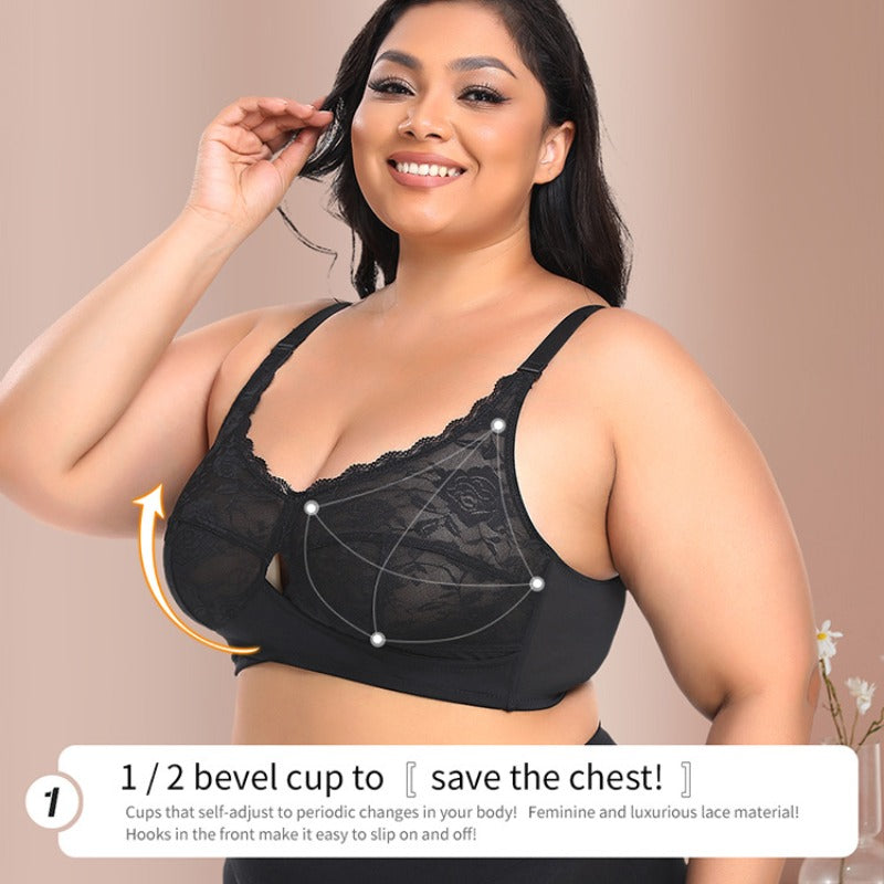 Full figure bra lace thin section