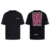 Ch hip-hop t shirts ch back red sword short-sleeved loosecasual t-shirt trendy high street