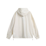 Unisex Jacket Retro Hooded Coat Jacket Sun Protection Top