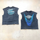 saint m t shirts s.m. blue flame limited edition pullover casual tank top
