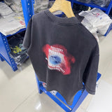 saint m t shirts s.m instant elimination pattern crew neck pullover short sleeve one-piece