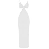 Women Dresses Bandage Dress Sling Waist-Baring Dress Evening Party (Ont0408)