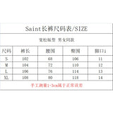 Saint m t pants s.m vintage angel letter casual trousers