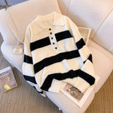 Women Knitwear Fall and Winter Lapels Knitwear