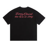 saint m t shirts s.m monster print graphic crew neck pullover short sleeve top