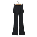 Women Pants Spring/Summer Stretch Flared Pants Trousers
