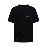 Ch hip-hop t shirts ch crow short-sleeved back snowflake cross short-sleeved t-shirt loosecasualpure cotton american heavy weight couple