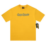 Drew house tshirt r d@ew rubber stripe letter graphic crew neck pullover short sleeve wholesale single piece