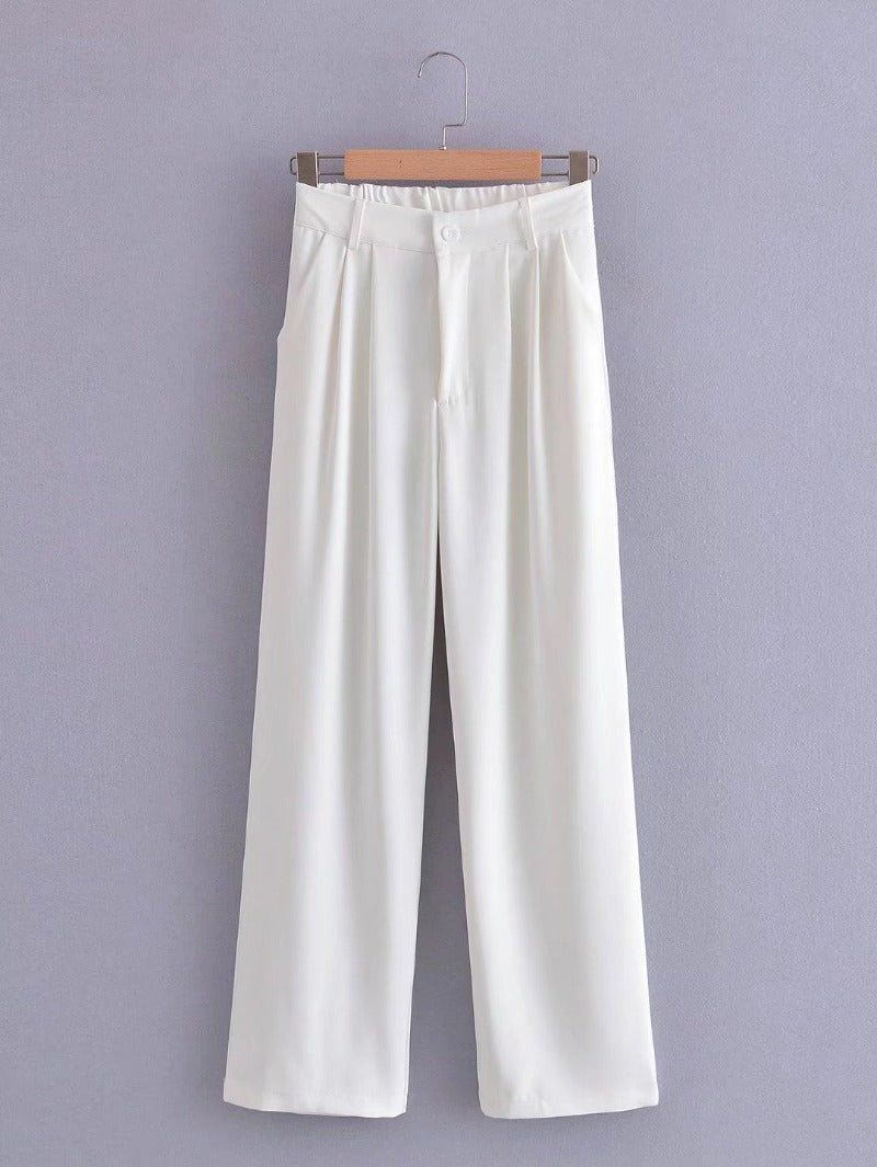 Women Sweatpants Casual Wide Leg Pants Suit Pants Baggy Straight Trousers
