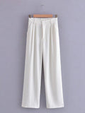 Women Sweatpants Casual Wide Leg Pants Suit Pants Baggy Straight Trousers