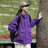 Unisex Jacket Autumn Windproof Hood Coat