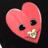 Drew house tshirt r d@ew heart cartoon print crew neck pullover short sleeve wholesale single piece