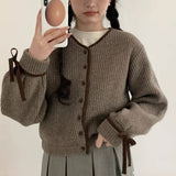 Women Knitted Cardigan Women's Autumn and Winter Sweater Coat