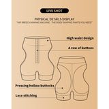 Butt lifter shapewear panty buttoned tummy tuck butt lift
