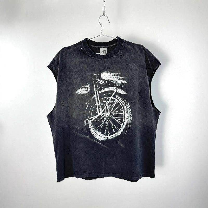 saint m t shirts s.m retro cavalry limited edition pullover casual vest single piece
