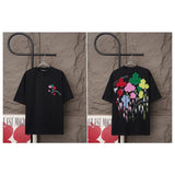 Ch hip-hop t shirts american ch short-sleeved cross patch embroidery loosecasualpure cotton american heavy weight
