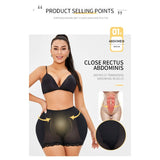 Butt lifter panty low waist hip enlargement