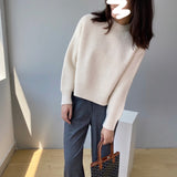 Women Winter Knitted Sweater Coat Knitted Pullover 8t3061
