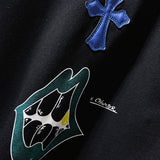 Chh Chrome Hearts Hoodie Autumn/Winter CH Classic Color Sanskrit Hand Painted Graffiti Casual Hooded Sweater