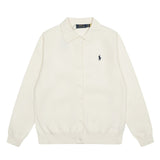 Rl small maraf polo collar knittingoutwear dopamine macaron color fall and winter women's couple cardigan woolen coat