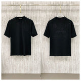 Ch hip-hop t shirts ch cross embroiderloosepure cotton american heavy weight high street casualcasual