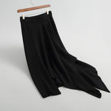 Women Knitted Skirt Split Skirt