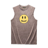 Drew house tshirt r d@ew classic letter heavyweight washed tank top