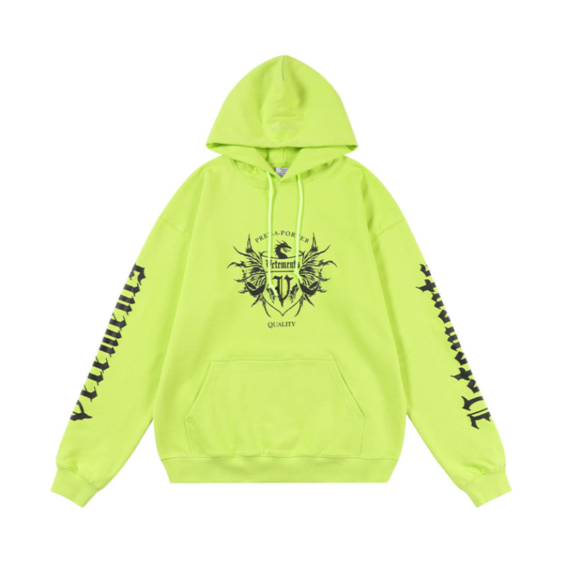 Vetements Hoodie Autumn and Winter VTM Sanskrit Print Loose Hooded Sweater