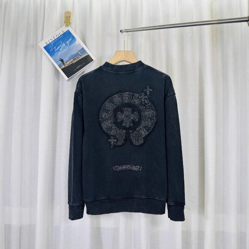 Chrome Hearts Sweatshirt autumn and winter embroidered crew neck sweater