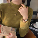 Women Knitted Pullover Autumn and Winter Turtleneck Knitted Top