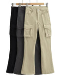 Women Sweatpants Flared Overalls Summer Retro Pants