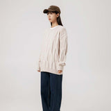 Unisex Sweater Autumn Vintage Knitted round Neck Sweater