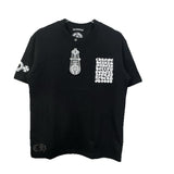 Ch hip-hop t-shirts: heavy-duty, all-over print, embroidered badge, crew neck, relaxed fit, american style, premium heavyweight