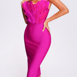 Women Evening Dress Christmas Dress Bandage One-Piece Dress