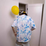 Drew house t shirt d@ew tiedye pattern round neck pullover short sleeves