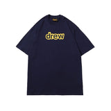 Drew house tshirt r collection d@ew rubberized letter crew neck short sleeve tee