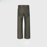 MIJKO Men's Vintage Pants MIJKO Men's Women's Button-Trimmed Trousers Casual Pants