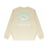 Amiri Long Sleeved Shirt Printed Trendy Pure Cotton