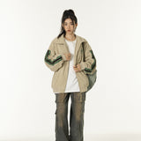 Unisex Jacket Fall Waffle Baseball Shirt